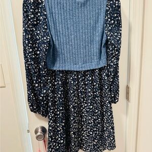 Floral Blue women’s Dress